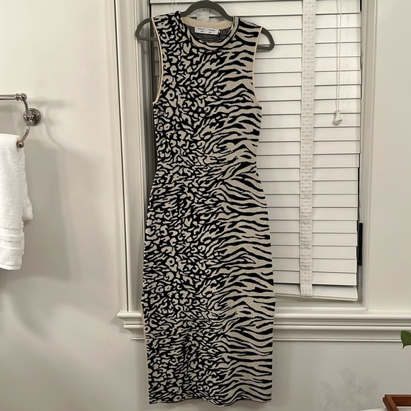 Proenza Schouler White Label animal print sleeveless dress - Picture 1 of 7